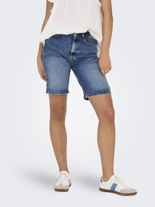 Immagine prodotto Only Normal geschnitten Hohe Taille 5-Pocket-Shorts Jeans-Shorts (XL)