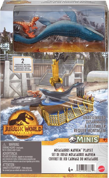 Produktbild Jurassic World Minis Spielset Mosasaurus Mayhem