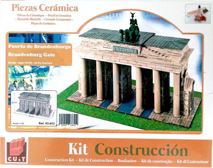 Actual product image Block Cuit. 3D ceramic model kit - Brandenburg Gate Berlin (33 x 24 x 26 cm)