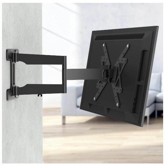 Actual product image Hama FULLMOTION TV wall mount, 400x400, 165 cm (65"), extra long arm, slim (Wall, 65", 50 kg)