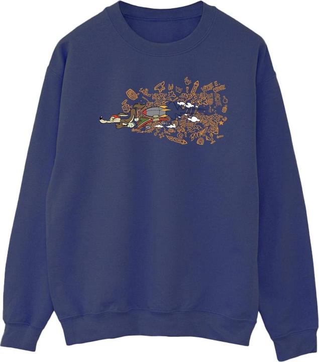 Immagine prodotto Looney Tunes ACME Doodles Wile E Coyote Felpa Uomo (XXL)