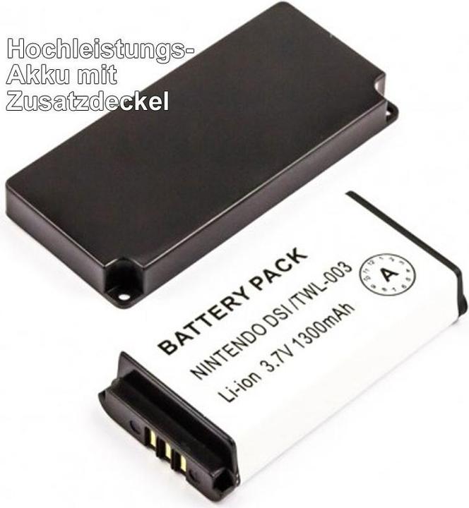 Image du produit Nintendo Batterie pour DSi, BOAMK01, TWL-003 avec couvercle supplémentaire (1 pcs, 1300 mAh)