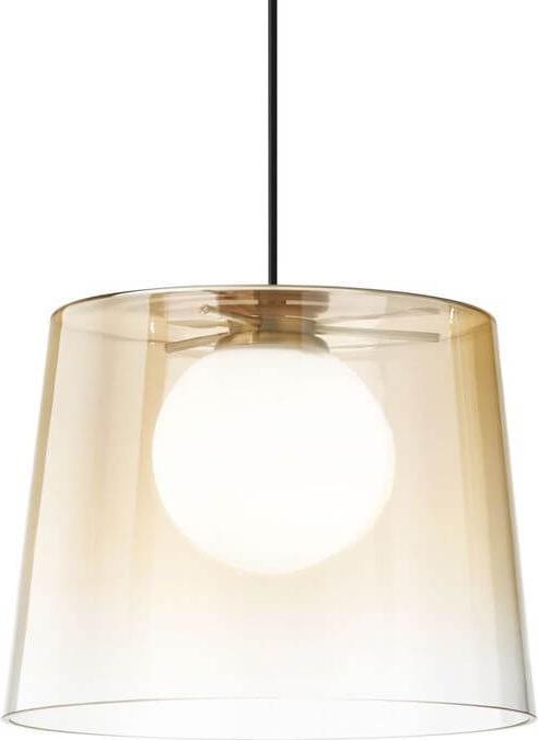 Produktbild Ideal lux FADE G9 Pendelleuchte ⌀270mm dimmbar Amber warmweiss 271316 (G9, 370 lm)