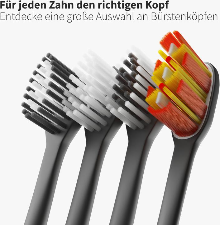 Actual product image Zahnheld Schallzahnbürste im Doppelpack Schwarz (Sonic toothbrush)