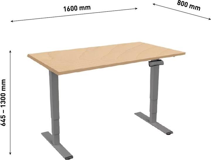 Produktbild Contini Bürotisch (160 x 80 x 130 cm)