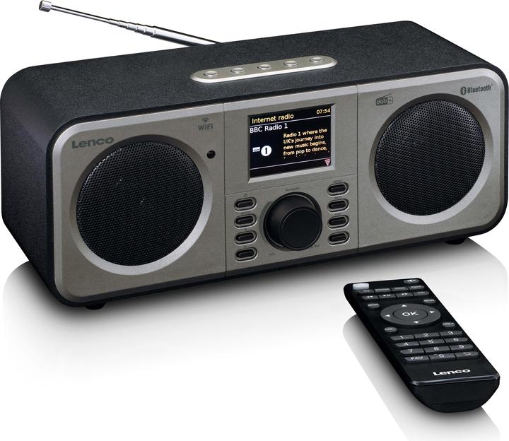 Lenco DIR-141 (DAB, FM, Web radio, Bluetooth, WiFi)