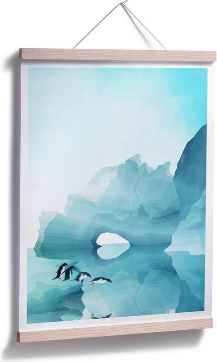 Actual product image Trenddeko Goed Blauw - Penguins (80 x 100 cm)