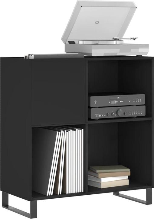 Immagine prodotto VidaXL Plattenschrank Schwarz 84,5x38x89 cm Holzwerkstoff, Farbe (84,5 x 38 x 89 cm)