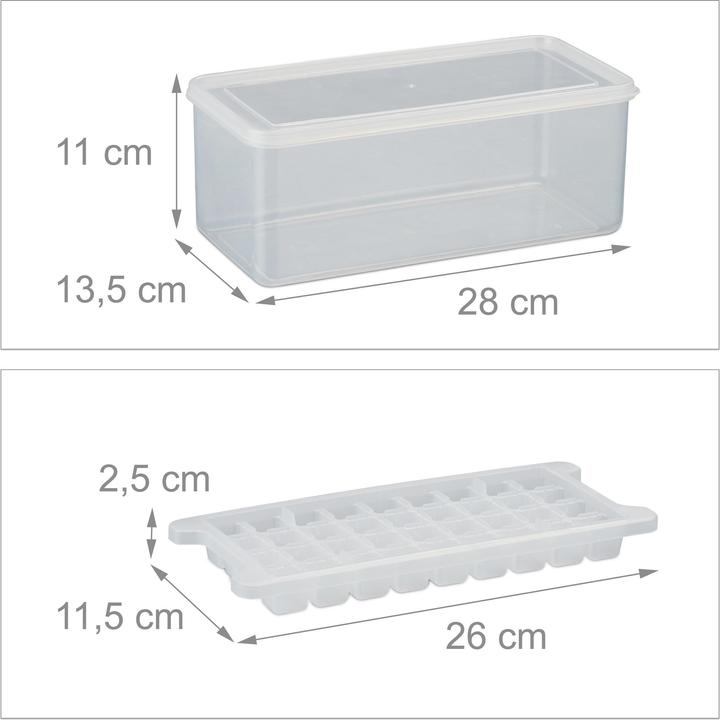 Actual product image Relaxdays 6pcs. ice cube mould set