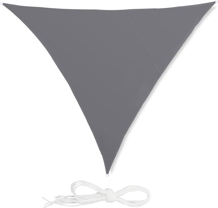 Actual product image Relaxdays Grey Triangular Shade Sail (500 x 415 x 0.5 cm)