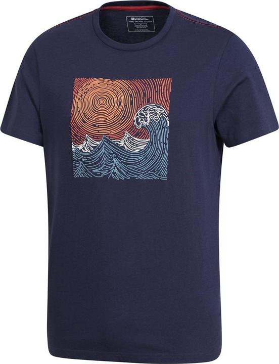 Image du produit Mountain Warehouse T-shirt en coton biologique Tidal Wave pour hommes (S)