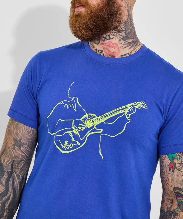 Actual product image Joe Browns Guitar Sketch Graphic Acid Wash Short Sleeve T-Shirt (XL)