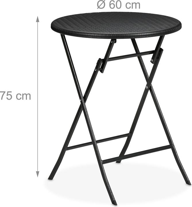 Produktbild Relaxdays Gartentisch (60 cm)