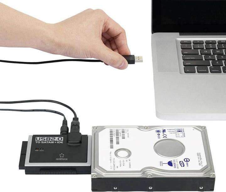 Produktbild Renkforce USB 2.0 zu IDE+SATA Konverter