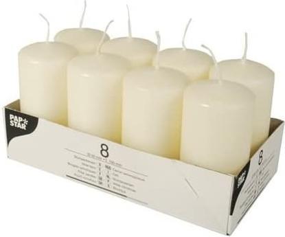 Actual product image Papstar Pillar candles (8 pcs.)