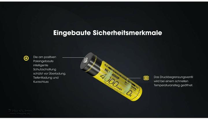 Image du produit Nitecore NL1840HP (1 pcs, 18650, 4000 mAh)