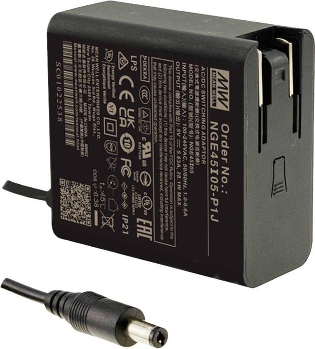 Actual product image MeanWell Mean Well NGE45I12-P1J Plug-in power supply, fixed voltage