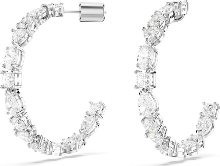 Swarovski Mesmera Kreolen Verschiedene Schliffe Weiss (Metall)