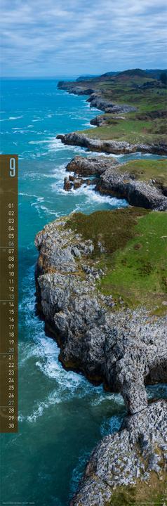 Actual product image Terra Kalender 2026 (33 x 100 cm, Hardcover, English, Spanish, French, German)