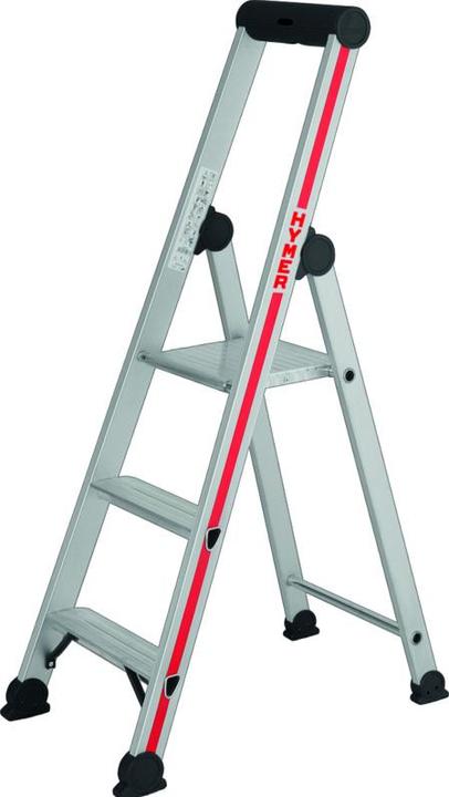 Actual product image Hymer-Leitern Stufenstehleiter 4126 / 3 Stufen (Stepladder, 139 cm)