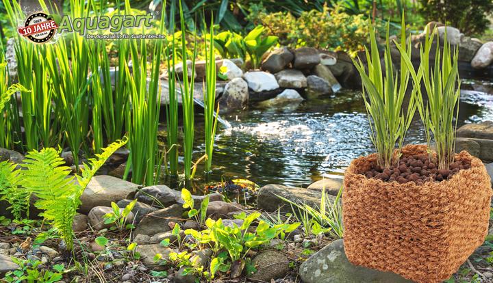 Produktbild Aquagart 5 Kokos Panzkorb 25 x 25 x 20cm Teichkorb für Ufermatte & Böschungsmatte (25 cm)