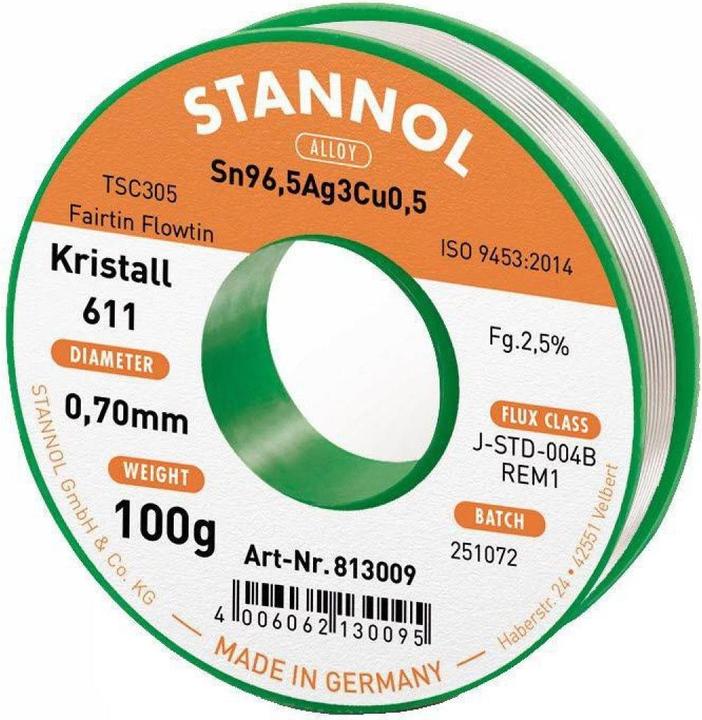 Stannol Kristall 611 TSC (Lötzinn)