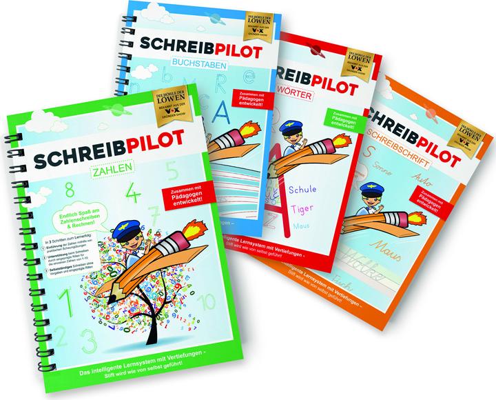 Actual product image Die Höhle der Löwen Writing athlete writing aid exercise book numbers DIN-A4 (A4, Dotted)