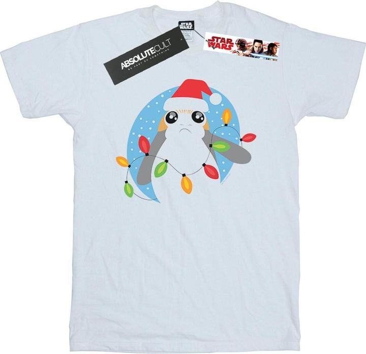 Produktbild Star Wars The Last Jedi Porg Christmas Lights TShirt Jungen (140, 146)