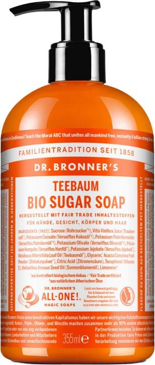 Produktbild Dr. Bronner's Sugar Soap (Flüssigseife, 355 ml)