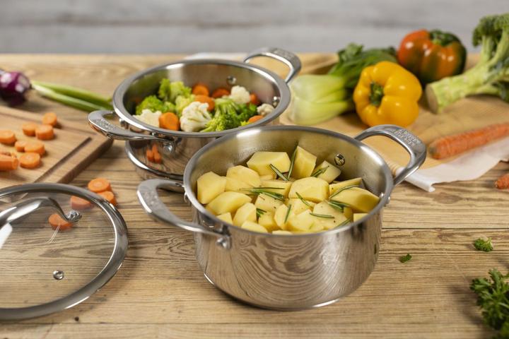 Actual product image Kuhn Rikon ALLROUND 2-tier steamer set 3.1 L • Ø 20cm (20 cm, Metal)