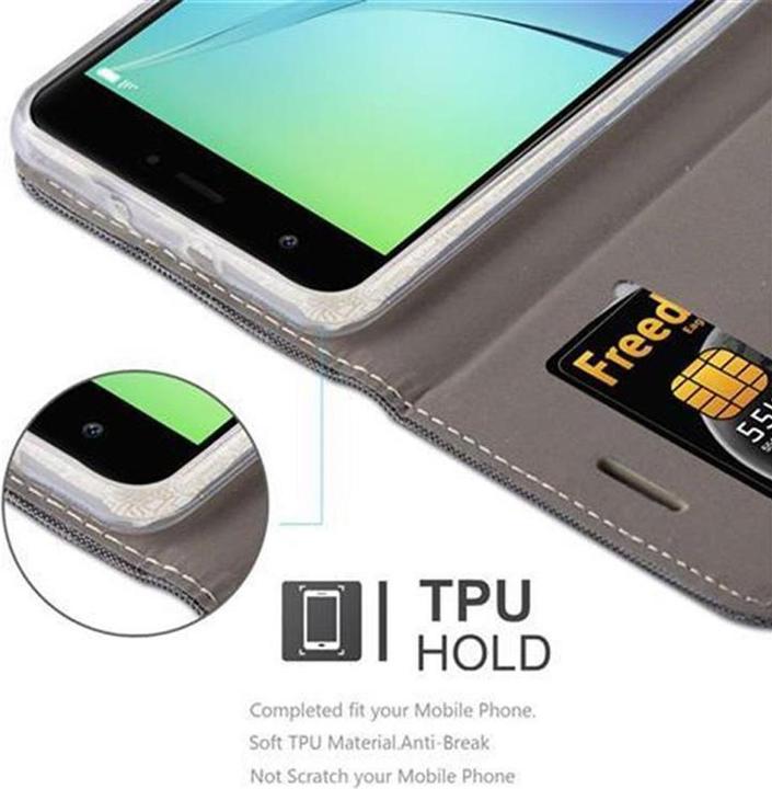 Produktbild Cadorabo Book Jeans Optik Cover (Huawei Nova)
