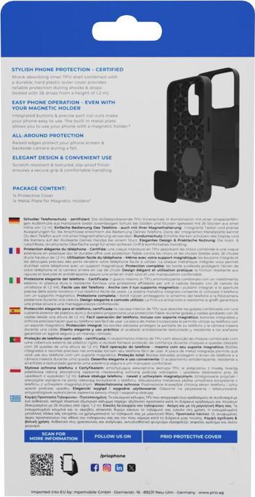 Actual product image prio Protective Cover for iPhone 11 Pro black (Apple iPhone 11 Pro)