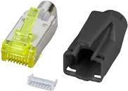 Immagine prodotto EFB Elektronik Produttore: HIROSE RJ45 Hirose plug STP, TM31 nero, 10 pezzi, 3 elementi, Cat.6A Channel Class (CAT6a)