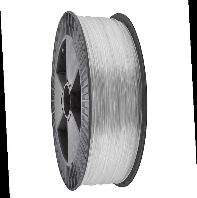 Image du produit Filament PETG glassy 4.5kg 1.75mm (PETG, 1.75 mm, 4500 g, Transparent)