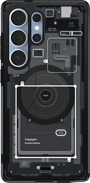 Actual product image Spigen Ultra Hybrid Mag Case for Samsung Galaxy S25 Ultra Zero One - Black (Samsung Galaxy S25 Ultra)