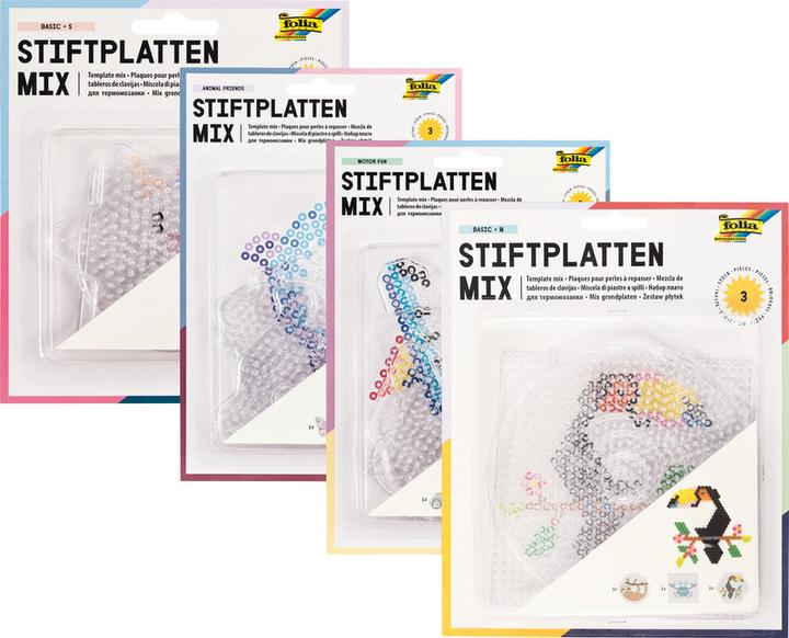 Produktbild Folia Bügelperlen Platten Stiftplatten-Set