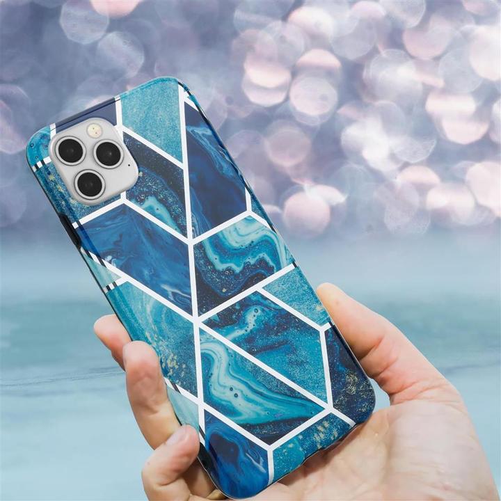 Produktbild Cadorabo IMD TPU Bunter Marmor Cover (Apple iPhone 12, Realme 12 Pro+)