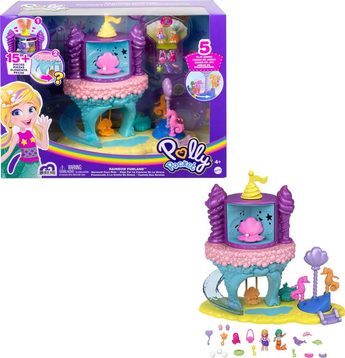Produktbild Polly Pocket Regenbogen-Einhornspass Meerjungfrauen-Bucht