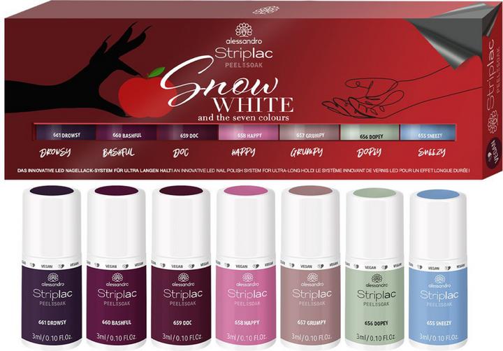 Produktbild Alessandro International Striplac Snow White and the 7 colours 7 x 5 ml