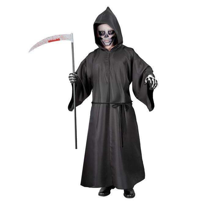 Actual product image Widmann Children's costume skeleton robe with hood, belt (128)