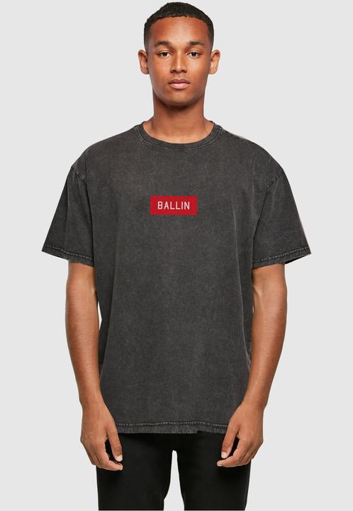Produktbild Mister Tee Ballin Box Acid Washed Heavy Oversize Tee - 125205 (XL)