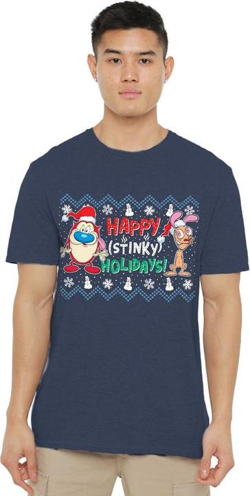 Produktbild Ren & Stimpy Happy Stinky Holidays TShirt (L)