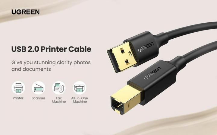 Image du produit Ugreen USB A — USB B (3 m, USB 2.0)