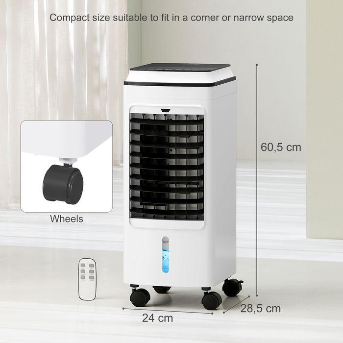 Produktbild Swisshandel24 3 in 1 Mobile Klimaanlage mit Luftbefeuchtung Wasserkühlung 4L für 20  Weiss (20 m²)