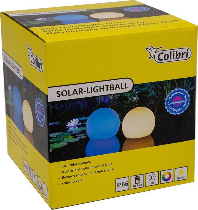 Actual product image Colibri Solar light ball 20 cm, multicolour
