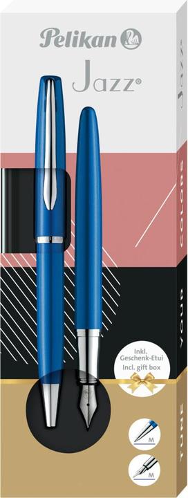 Produktbild Pelikan Füller&Kugelschreiber Jazz Noble Elegance Saphire Bl (Blau, Blue, 2 x)