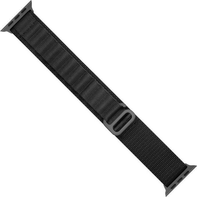 Actual product image Hurtel Strap with Alpine steel buckle for Apple Watch 38/40/41 mm - black (Plastic)