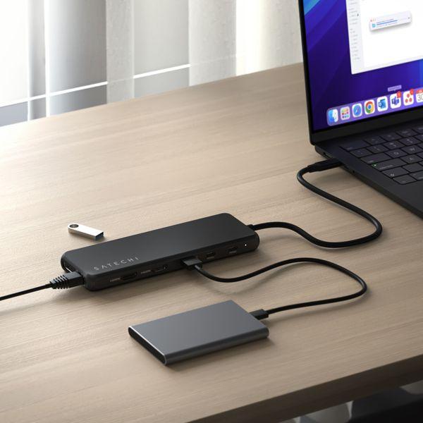 Image du produit Satechi 13-in-1 USB-C Triple Display Multiport Adapter (USB-C, 13 Ports)