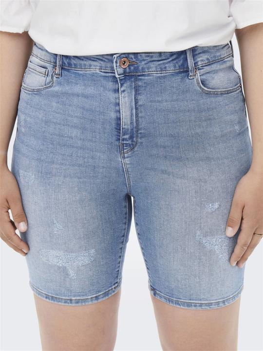 Image du produit Only Curvy CARLaola Reg Short en jean déstructuré (52)