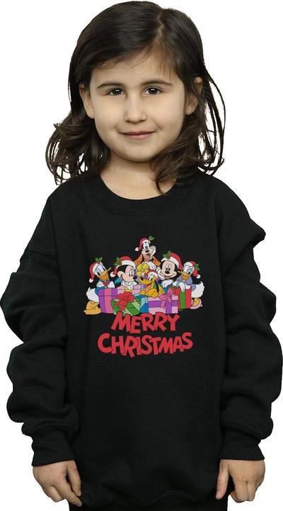 Actual product image Disney Girls Mickey Mouse And Friends Christmas Sweatshirt (116)